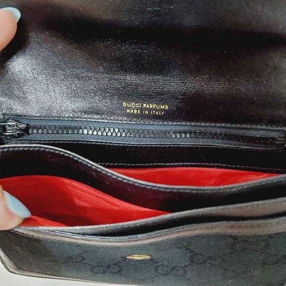 Gucci collectors Piece 80s authentic Vintage ophidia web black clutch - Picture 11 of 16